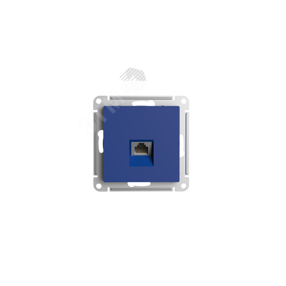 ATLASDESIGN РОЗЕТКА компьютерная RJ45, кат. 5Е, механизм, АКВАМАРИН SE (Systeme) ATN001183