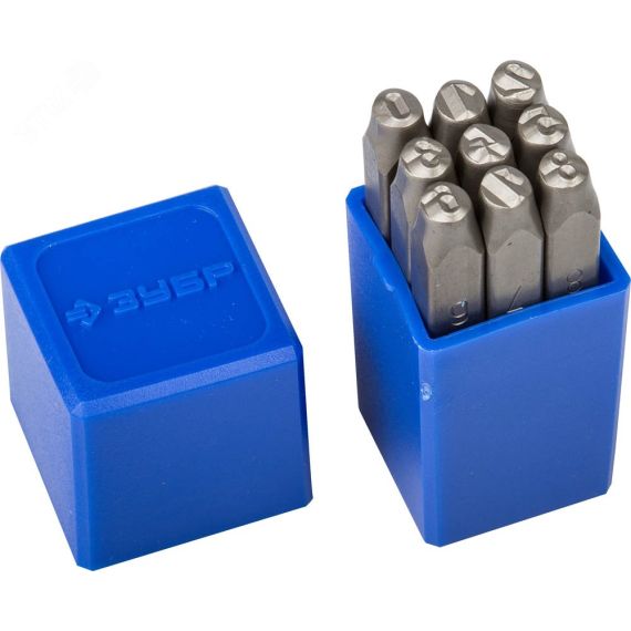 Клейма цифровые арабские, шрифт 5мм ЗУБР 21501-05_z01