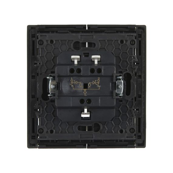 FORTE&PIANO Выключатель 2-клавишный с индикацией 10А FP306 серый IEK