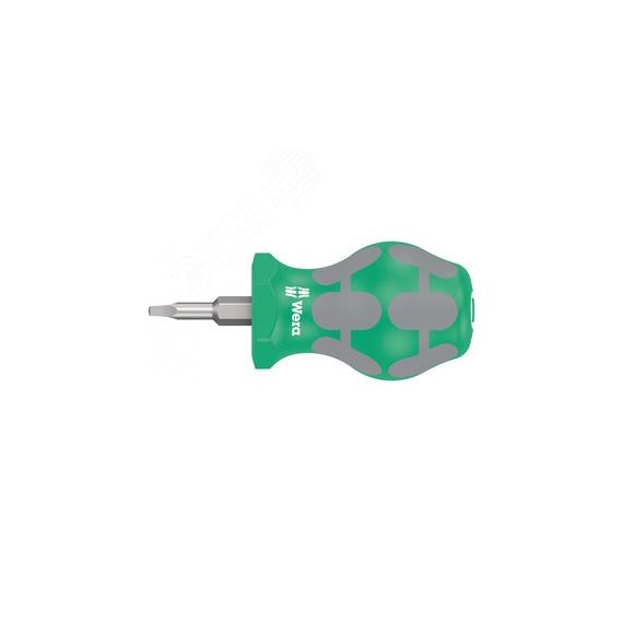 Отвёртка короткая 368 Robertson Stubby для винтов в внутренним квадратом #01 x 25 мм WERA WE-008863
