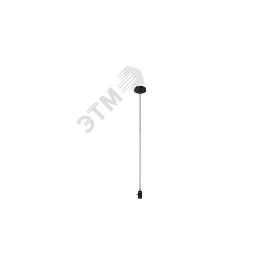 Светильник подвесной под лампу E27 1х60 Вт 200-240В IP20 1000х38 мм Черный Decor Gauss Gauss PL041