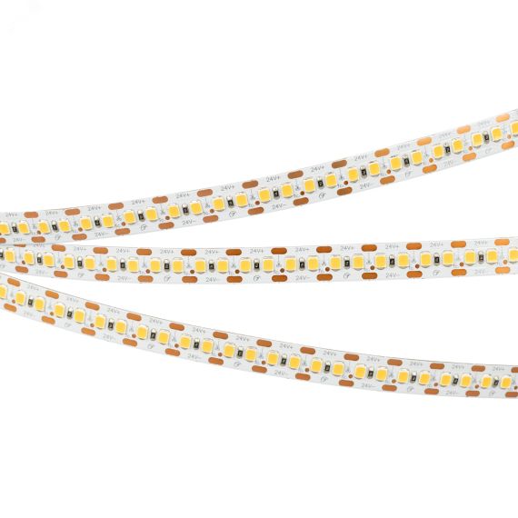 Лента RT-A168-10мм 24V Warm3500-CX2 (17.3 W/m, IP20, 2835, 5м) (резка 2 светодиода) Arlight 028737(2)