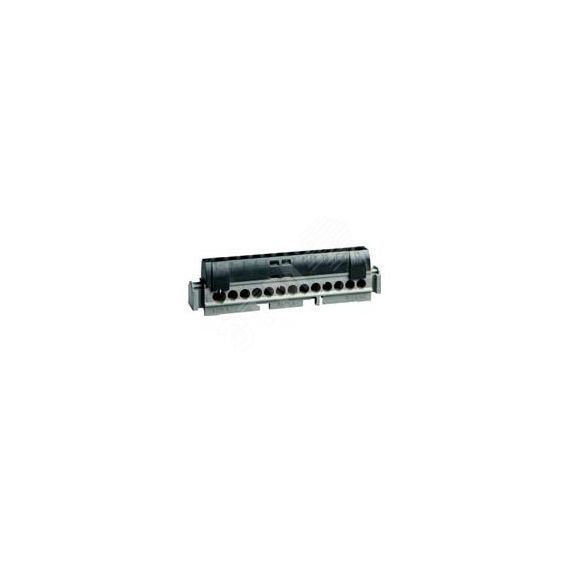Клемма черная 1х6-25+12х1.5-16мм.кв. LEGRAND 004854