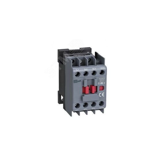 Контактор 6А 380В/400В АС3 АС4 1НО КМ-102 SE (Dekraft) 22063DEK