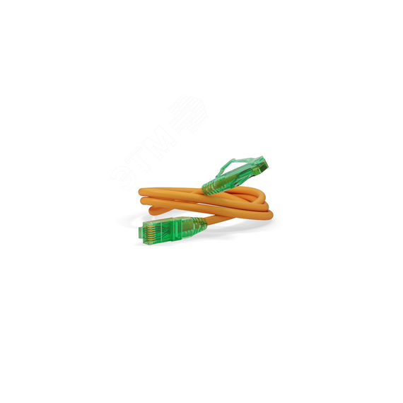 Патч-корд U/UTP. Cat.6a (100% Fluke Component Tested). 10G. LSZH. 1.5 м. оранжевый Hyperline PC-LPM-UTP-RJ45-RJ45-C6a-1.5M-LSZH-OR