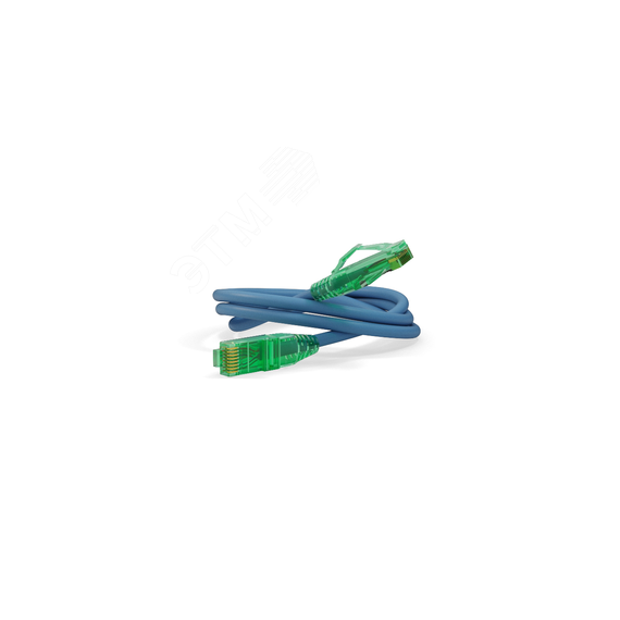 Патч-корд U/UTP. Cat.6a (100% Fluke Component Tested). 10G. LSZH. 1.5 м. синий Hyperline PC-LPM-UTP-RJ45-RJ45-C6a-1.5M-LSZH-BL
