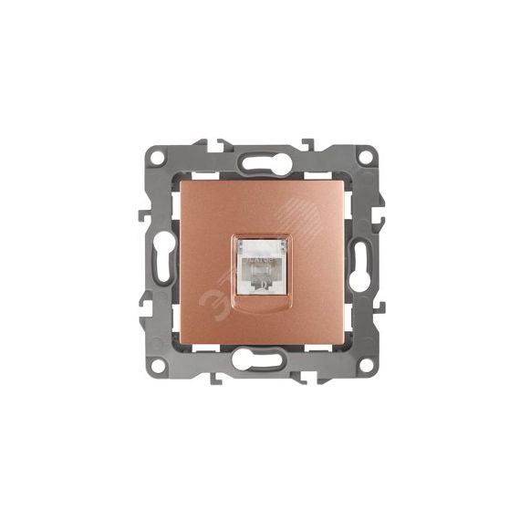 Розетка информационная RJ45, Эра12, медь, 12-3107-14 ЭРА Б0019352