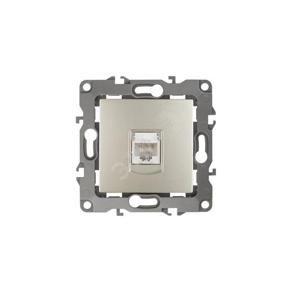 Розетка информационная RJ45, Эра12, шампань, 12-3107-04 ЭРА Б0014726