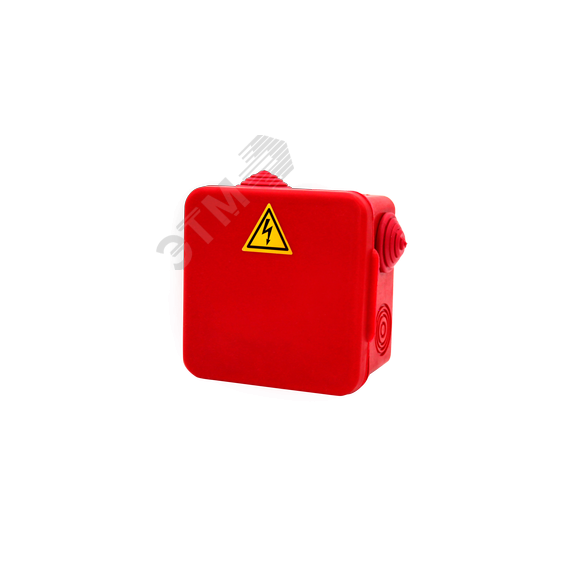 Коробка распределительная огнестойкая КРОПС-П3, IP54, габаритные размеры 80х80х50 мм, для кабелей сечением до 2,5 мм2, 4 клеммы КМ-профиль KR0039