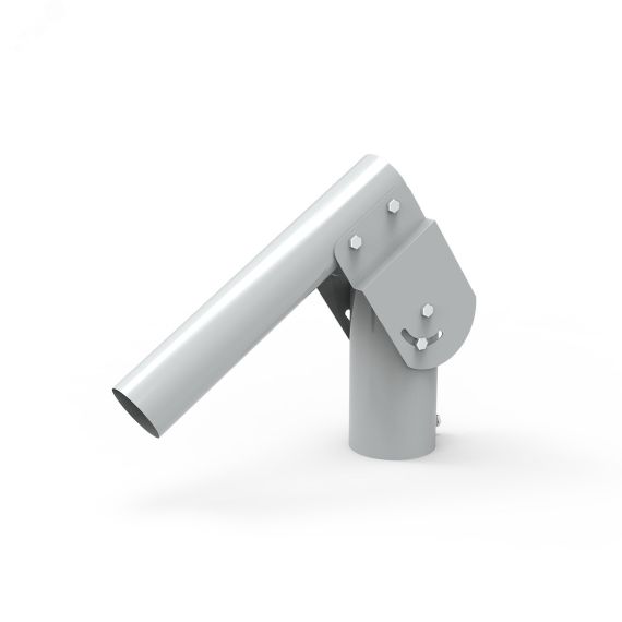 Кронштейн для уличных светильников 200х205х100 мм на трубу до D58 мм/консоль D48 мм серый Gauss 903265106