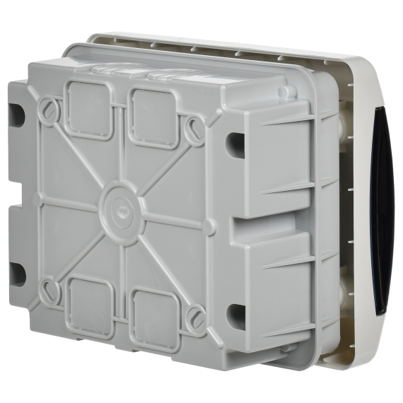 UNION Compact Корпус пластиковый ЩРВ-П-6 IP41 черная прозрачная дверь IEK