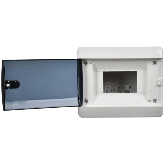 UNION Compact Корпус пластиковый ЩРВ-П-6 IP41 черная прозрачная дверь IEK
