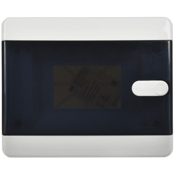 UNION Compact Корпус пластиковый ЩРН-П-6 IP41 черная прозрачная дверь IEK