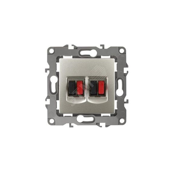 Розетка аудио двойная, Эра12, перламутр, 12-3112-15 ЭРА Б0027470