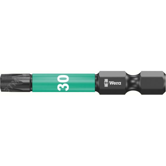 Бита ударная 867/4 IMP DC Impaktor TORX алмазное покрытие хвостовик 1/4 E 6.3 TX 30 x 50 мм WERA WE-057666