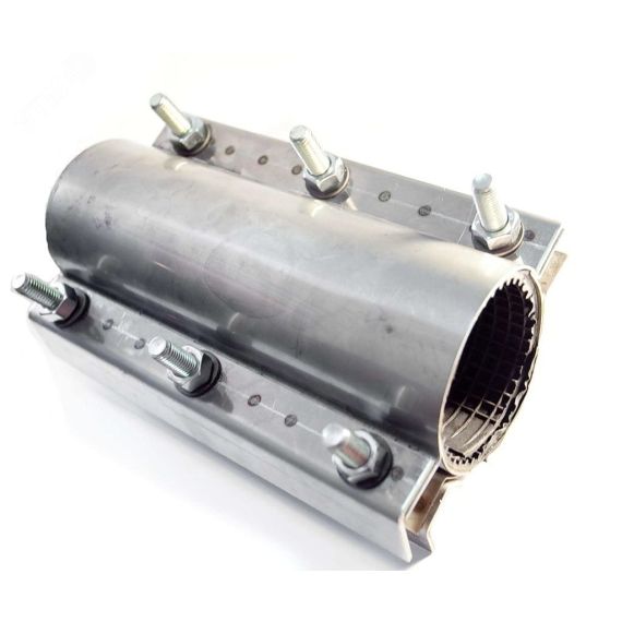 Хомут ремонтный 89-103 Х080 двухсоставной для     водоснабжения неоцинкованный Мир хомутов REM89-103ARH40