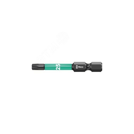 Бита ударная 867/4 IMP DC Impaktor TORX алмазное покрытие хвостовик 1/4 E 6.3 TX 25 x 50 мм WERA WE-057665