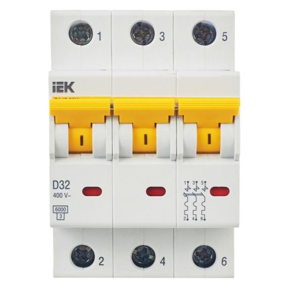 KARAT Автоматический выключатель ВА47-60M 3P D 32А 6кА IEK