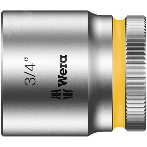 Головка торцевая шестигранная 8790 HMB Zyklop DR 3/8 3/4 x 30 мм WERA WE-003578