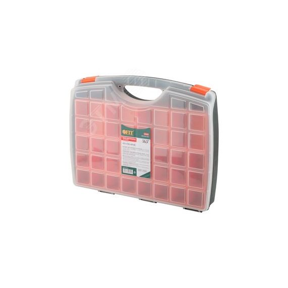 Ящик для крепежа (органайзер), съемные ячейки 16.5'' (425х330х60 мм) FIT РОС 65665