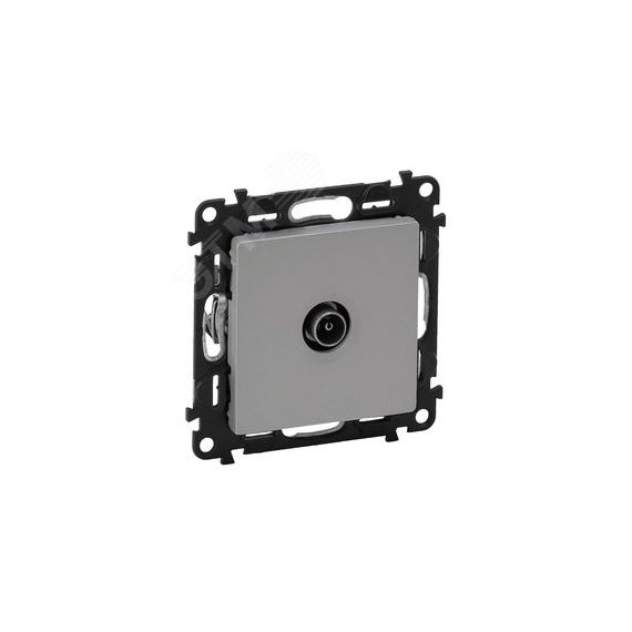 Valena LIFE Розетка ТВ c топологией звезда 0-2400 МГц С лицевой панелью Алюминий LEGRAND 753651