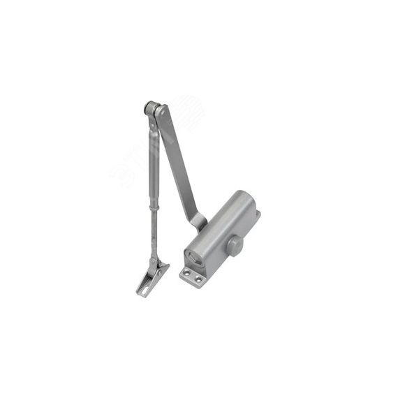 Доводчик двери c тягой EN 2, 30 - 45 кг, 850 мм, двухскоростной, SL - алюм Smartec ST-DC102-SL