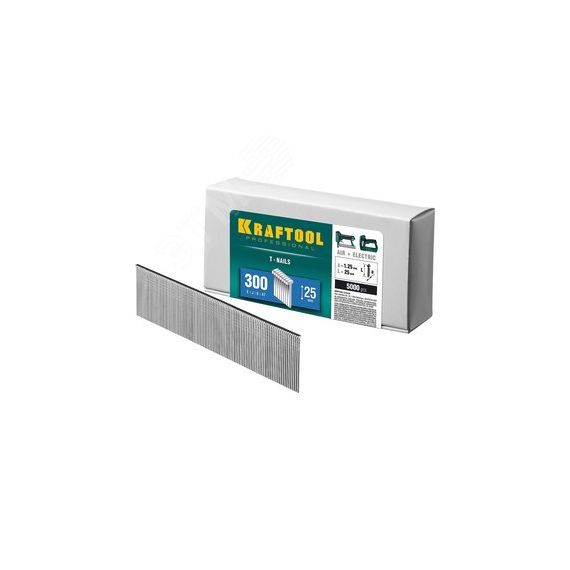 Гвозди для нейлера тип 300 25 мм 5000 шт KRAFTOOL 31785-25