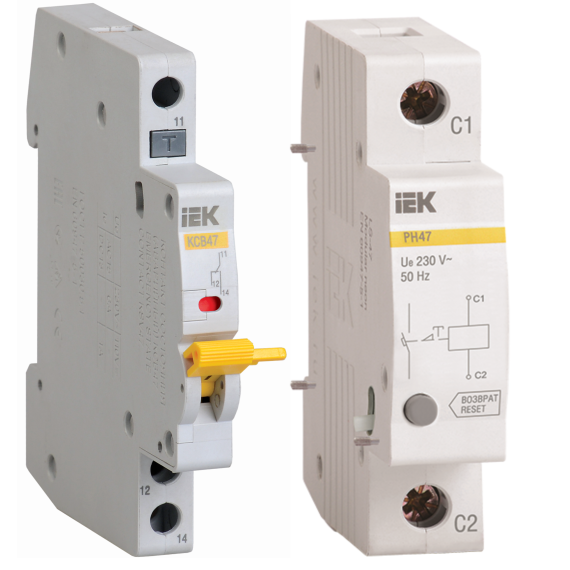 Конструкция ВА 47-100 позволяет присоединять дополнительные устройства (РН47, РММ47, КС/КСВ47) безви