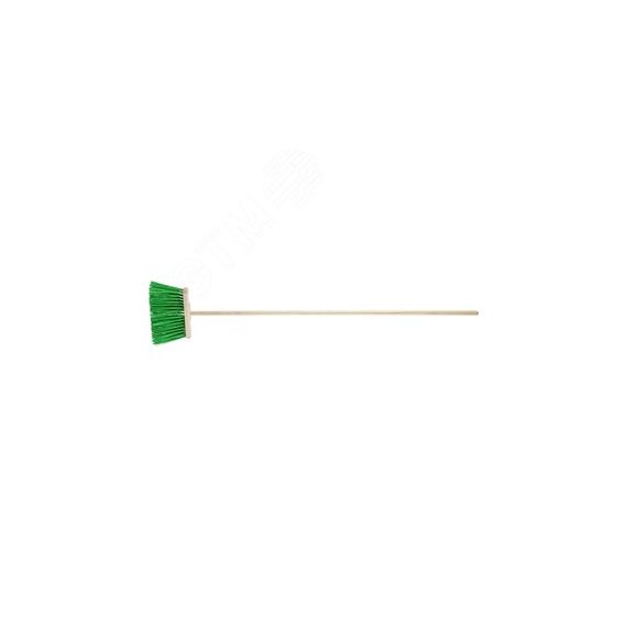 Щетка-метла ''EURO'' с рукояткой, жесткая пластиковая щетина GRINDA 39270