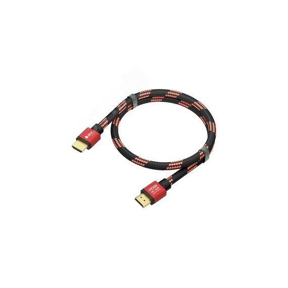 Кабель HDMI 2.0, Ultra HD 19М на 19М, 3 м., AL красный капрон Greenconnect GCR-54509