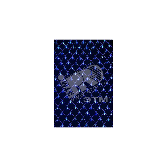 Гирлянда-сетка NTLD144-B-E-F 10% мигающих LED уличная синий JazzWay 4690601034779