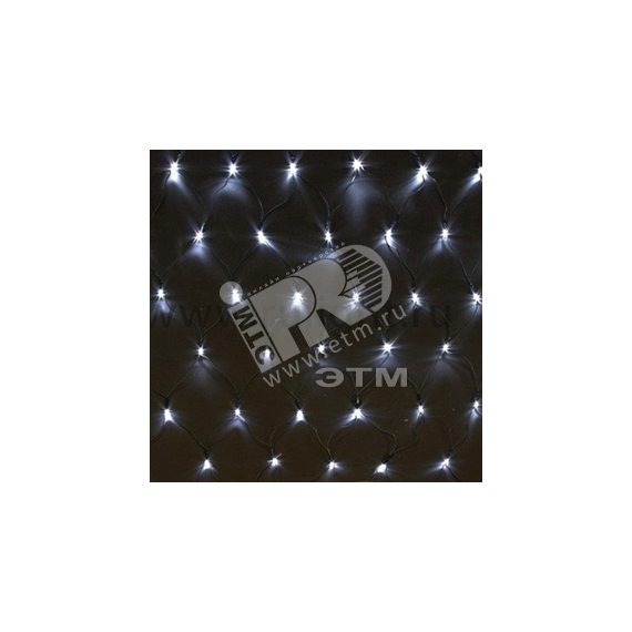 Гирлянда-сетка NTLD144-WW-E-F 10% мигающих LED уличная теплый белый JazzWay 4690601034762