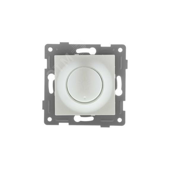 GUSI Ugra МЕХАНИЗМ диммера, 500 W, с накладкой и воротком, скрытая установка. Цвет серебро. GUSI Electric С11Д6-028