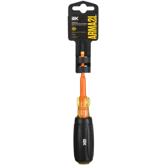 ARMA2L 5 Отвертка диэлектрическая SLIM PH1х80 Т3 IEK