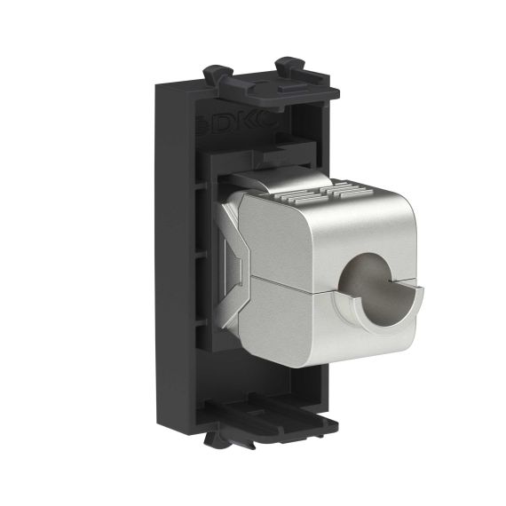 Компьютерная розетка RJ-45 без шторки модульная, кат.5е экранированная, "Avanti", "Черный матовый", 1 модуль