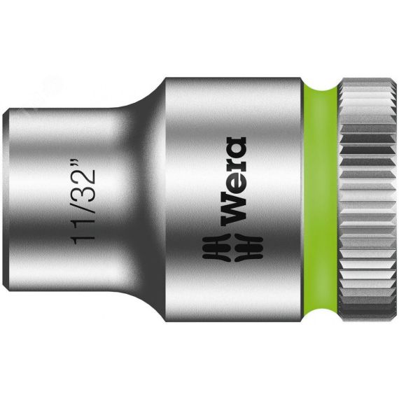 Головка торцевая шестигранная 8790 HMB Zyklop DR 3/8 11/32 x 29 мм WERA WE-003571