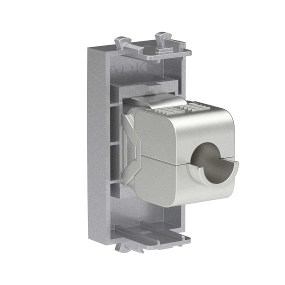 Компьютерная розетка RJ-45 без шторки модульная, кат.5е экранированная, &quot;Avanti&quot;, &quot;Закаленная сталь&quot;, 1 модуль