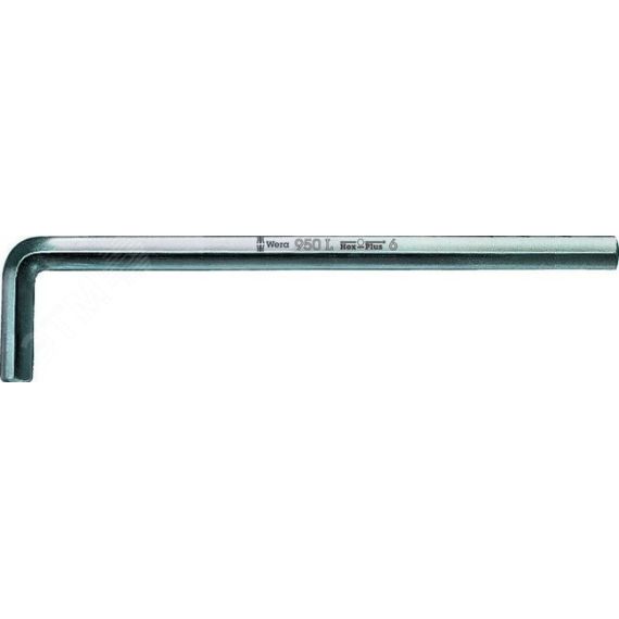 Ключ Г-образный 950 L хромированный 10 x 219 мм WERA WE-021640