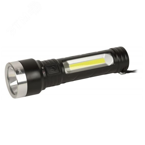 Фонарь светодиодный UA-501 универсальный, аккумуляторный, COB+LED, 5 Вт, резина ЭРА Б0052743