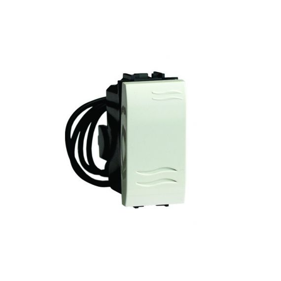 Выключатель с подсветкой, белый, 1мод.