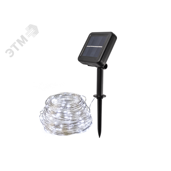 Солнечная светодиодная гирлянда SLR-G03-200W нить, хол. бел. 200LED JazzWay 5033337
