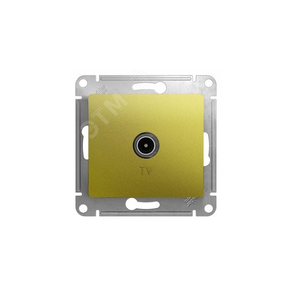 GLOSSA TV розетка проходная 4DB механизм фисташковый SE (Systeme) GSL001092