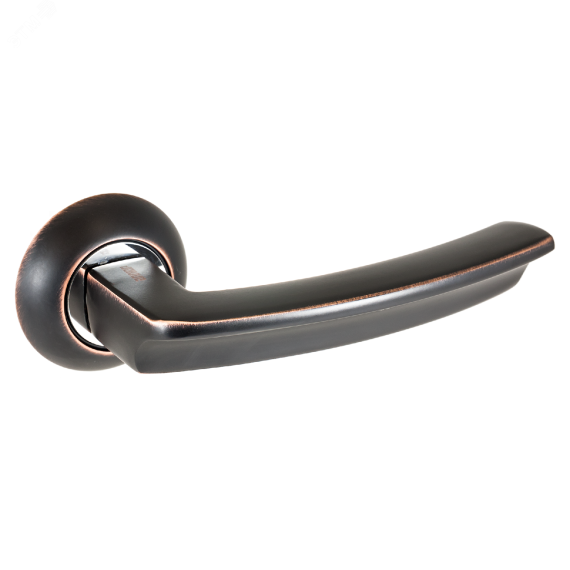 Ручка на круглой накладке (комплект). АЛЛЮР АРТ   ВЕРНЕР ORB (1150) тёмная медь ПТК 10928