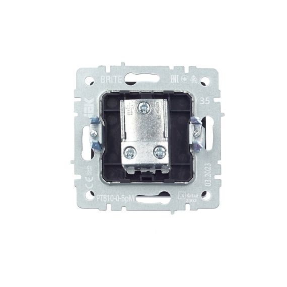 BRITE Розетка TV проходная РТВ10-0-БрМ маренго IEK