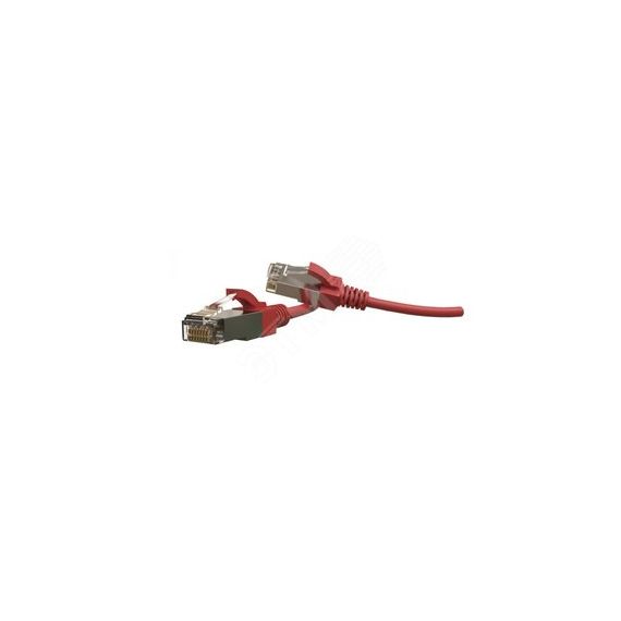 Патч-корд PC-LPT-SFTP-RJ45-RJ45-C6-1M-LSZH-RD S/FTP категория 6 1 м красный Hyperline 445763