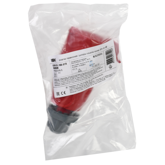 MAGNUM Розетка переносная ССИ-215 16А-6ч/200/346-240/415В 3P+PE+N IP44 IEK