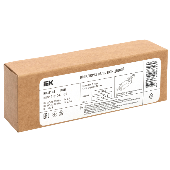 Выключатель концевой КВ-8104 рычаг с роликом IP65 IEK
