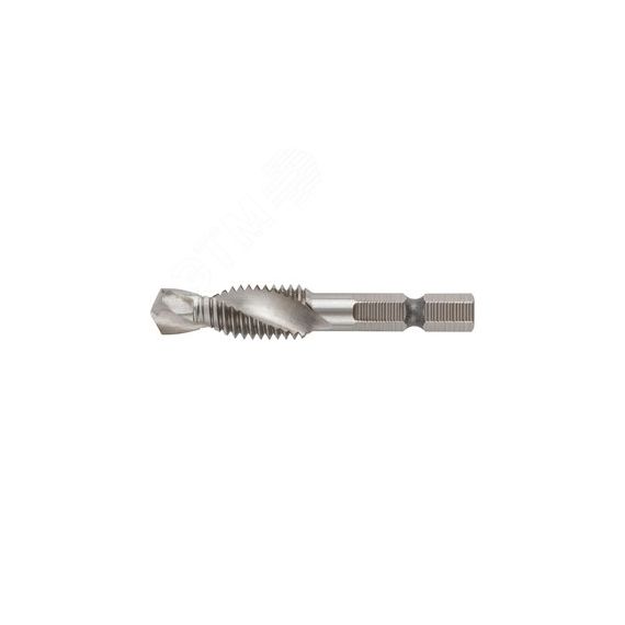 Сверло-Метчик комбинированное метрическое, быстрорежущая (HSS) сталь Р6М5, М10х1.5 мм, 26/59 мм FIT 70908