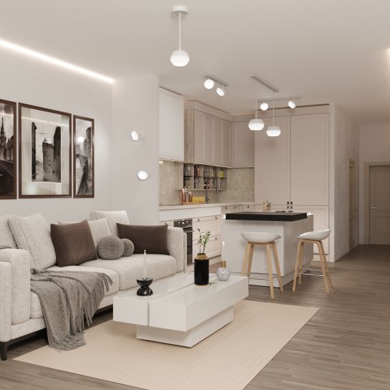 Светильник 4012 подвесной под лампу GX53 белый IEK