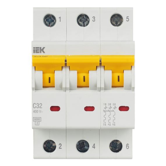 KARAT Автоматический выключатель ВА47-60M 3P C 32А 6кА IEK